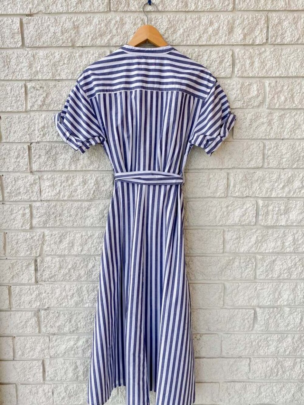 Xirena Liora Cotton Stripe Midi Dress Color: Twilight Stripe - Size Small - Picture 3 of 12